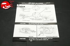 73 Mopar B-body, Satellite & Road Runner, Spare Tire Jack Instruction Decal picture