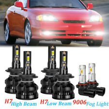 For Hyundai Tiburon 2003 2004 2005 2006 Combo 6* LED Headlight + Fog Light Bulbs picture