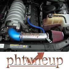 BLUE RED 2005-2010 CHARGER CHALLENGER MAGNUM 300 C 5.7L 6.1L AIR INTAKE KIT picture