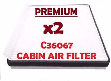 x2 C36067 CABIN AIR FILTER for HYUNDAI Equus 11-16 Genesis 09-16 CF10735 24300 picture