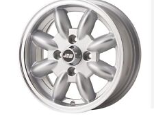 New Triumph Spitfire 5x13 Alloy Wheels set of 4 Silver With a Polished Rim picture