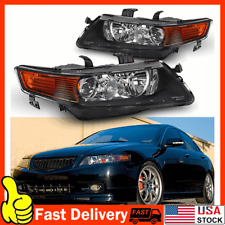 For 2004-2008 Acura TSX CL7 CL9 Chrome Clear Factory Style Projector Headlights picture
