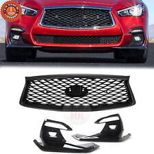 For Infiniti Q50 Sport 2018-2022 Front Upper Grille & Fog Light Cover 623106HH0A picture