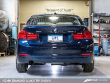 AWE Touring Exhaust+Performance Mid Pipe 102mm Diamond Blk Tip for BMW F30 320i picture