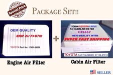Engine&Cabin Air Filter For 07-17 CAMRY AND VENZA 4 Cylinder Fast Ship picture