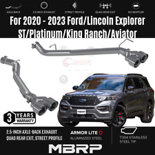 MBRP 2.5'' Axle-Back Quad Exit Exhaust w/ SS Tip For 2020 - 2023 Ford Explorer picture