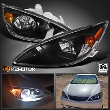 Black Fits 2002-2004 Toyota Camry Headlights Headlamps Left+Right 02 03 04 picture