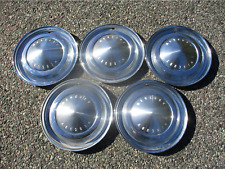 Lot of 5 Mercury Medalist Meteor 14 inch hubcaps wheel covers white letters picture