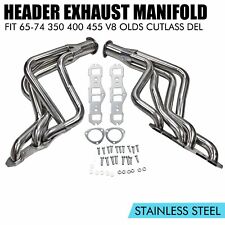 For Olds Cutlass Delta 65-74 350 400 455 Long Tube Stainless Performance Headers picture