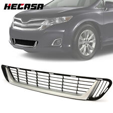 For Toyota Venza 2013-2016 1x Front Bumper Mesh Lower Grille & 1x Silver Molding picture