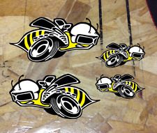Super Bee Superbee Decal Sticker Reverse Set of 2 Graphics + 2 extra smaller picture