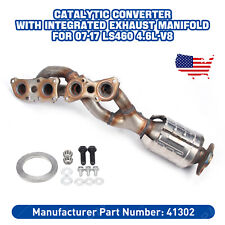 For 07~17 Ls460 4.6l-v8 Exhaust Manifold Catalytic Converter W/ Integrated right picture