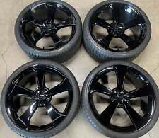 AUDI A5 S5 RS5 FACTORY 20 WHEELS TIRES OEM 59081 RIMS Gloss Black A6 A7 Q5 picture