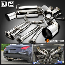 Fits 2003-2009 350Z Z33 Fairlady Z Stainless Dual Catback Exhaust System picture