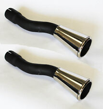 New 1965-1966 Ford Mustang Dual Exhaust Tips, Trumpets, Stainless Steel GT Pair picture