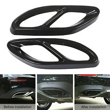 For Benz A B C E CLA GLC GLE GLS Class Cylinder Exhaust Pipe Mufflers Cover Trim picture