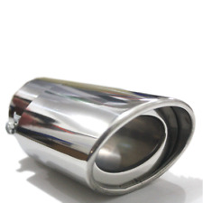 Car Chrome Stainless Steel Rear Round Exhaust Pipe Tail Muffler Tip Accessories picture