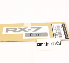 MAZDA Genuine RX-7 RX7 FD3S Efini Silver Rear Emblem Decal Sticker F100-51-711C picture