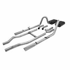 1955-1957 Chevrolet Bel Air Header-back Exhaust System Flowmaster American Thund picture