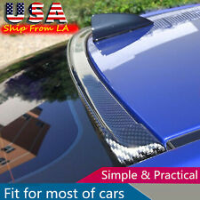 Universal Carbon Fiber Spoiler Wing Rear Sunroof Window Tail Lip Trim Sticker picture