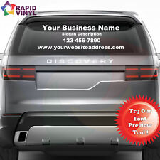 Personalized Custom Small Business Name Vinyl Decal Window Sticker Lettering Car picture