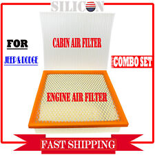 Engine and Cabin Air Filter Kit For Jeep Grand Cherokee Dodge Durango 2011-2022 picture