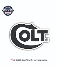 COLT FIREARMS LOGO VINYL DECAL STICKER CAR BUMPER 4MIL BUBBLE FREE US MADE picture