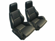 CHEVY CORVETTE C4 SPORT TYPE5 1984-1993 BLACK S.LEATHER CUSTOM FIT SEAT COVER picture