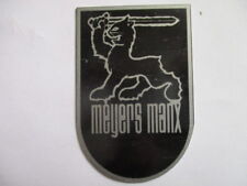 Nameplate Id-plate sign Meyers manx buggy coat of arms YEAR picture