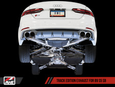 AWE Tuning Track Edition Non-Resonated Exhaust w/BK tip for Audi B9 S5 Sportback picture