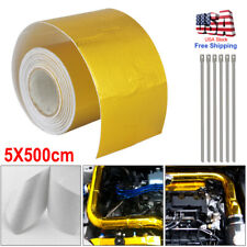 Aluminum Foil Wrap Barrier Tape Heat Shield Roll Exhaust Car Protection Gol 16ft picture