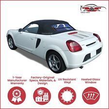 2000-07 Toyota MR2/MRS Convertible Soft Top w/DOT Approved Heated Glass, Black picture