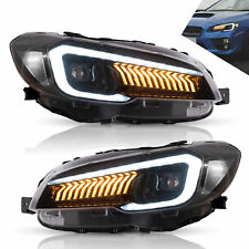 Set New Style LED Projector Headlights Front Lamps For 2015-2020 Subaru WRX picture