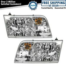 Headlights Headlamps Left & Right Pair Set NEW for 98-11 Ford Crown Victoria picture