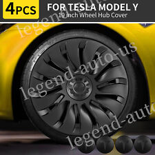 Full Cover Hubcaps for Tesla Model Y Storm Wheel Rim Covers 19inches Set of 4 US picture