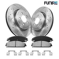 345mm Front Drilled Rotors + Brake Pads for Dodge Charger Magnum Chrysler 300 picture