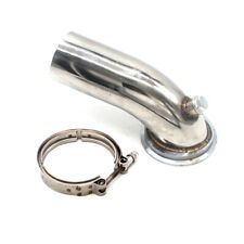 3''Turbo Exhaust Downpipe Elbow 90' For Hy35 HX HE351 V-band Flange Clamp picture