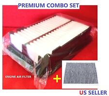 Premium Combo set Engine & CARBONIZED Cabin Air Filter for 2015 - 2020 Honda FIT picture