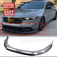 For Honda Accord 2023-2024 Carbon V1 Style Double Deck Front Bumper Lip Splitter picture