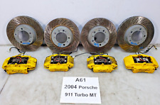 ✅ 01-05 OEM Porsche 911 Turbo 996 Front Rear Left Right Brake Calipers Disc SET picture