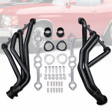 Exhaust Headers Fit Chevy GMC Pickup Truck Blazer C10 1966-1987 Black Coated picture