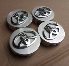 SET OF 4 TOYOTA WHEEL RIMS CENTER CAPS SILVER/CHROME LOGO 62MM CAMRY picture