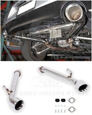 For 17-Up Infiniti Q60 Muffler Delete Axle Back Double Wall Dual Tips Exhaust picture
