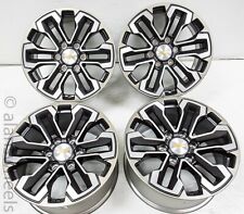 4 New Chevy Silverado Avalanche Factory OEM Satin Graph 18” Wheels Rims 84040796 picture