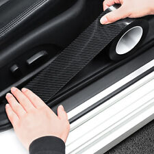 Car Sticker Carbon Fiber Door Sill Protector Scuff Plate Guard Trim Accessories picture