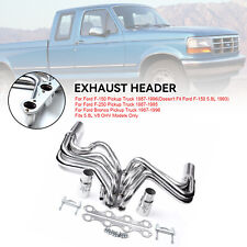 NEW 1× Exhaust Header Kit For Ford F150/F250 & Bronco 5.8 V8 87-96 Pickup Truck picture