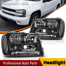 Headlights Assembly Replacement For 2002-2009 Chevy Trailblazer Pair Headlamps picture