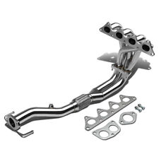 97-02 MITSUBISHI MIRAGE DE COUPE 1.8L STAINLESS STEEL EXHAUST CHROME HEADER+BOLT picture