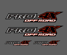 PRO-4X OFFROAD Carbon Fiber RED Nissan Titan Frontier 4x4 Decal Sticker Set picture