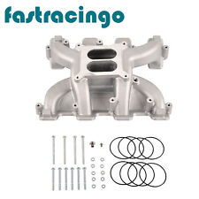 Aluminum Intake Manifold Mid-Rise Dual Plane Carb For LS1 5.3L LS2 6.0L 300-130 picture